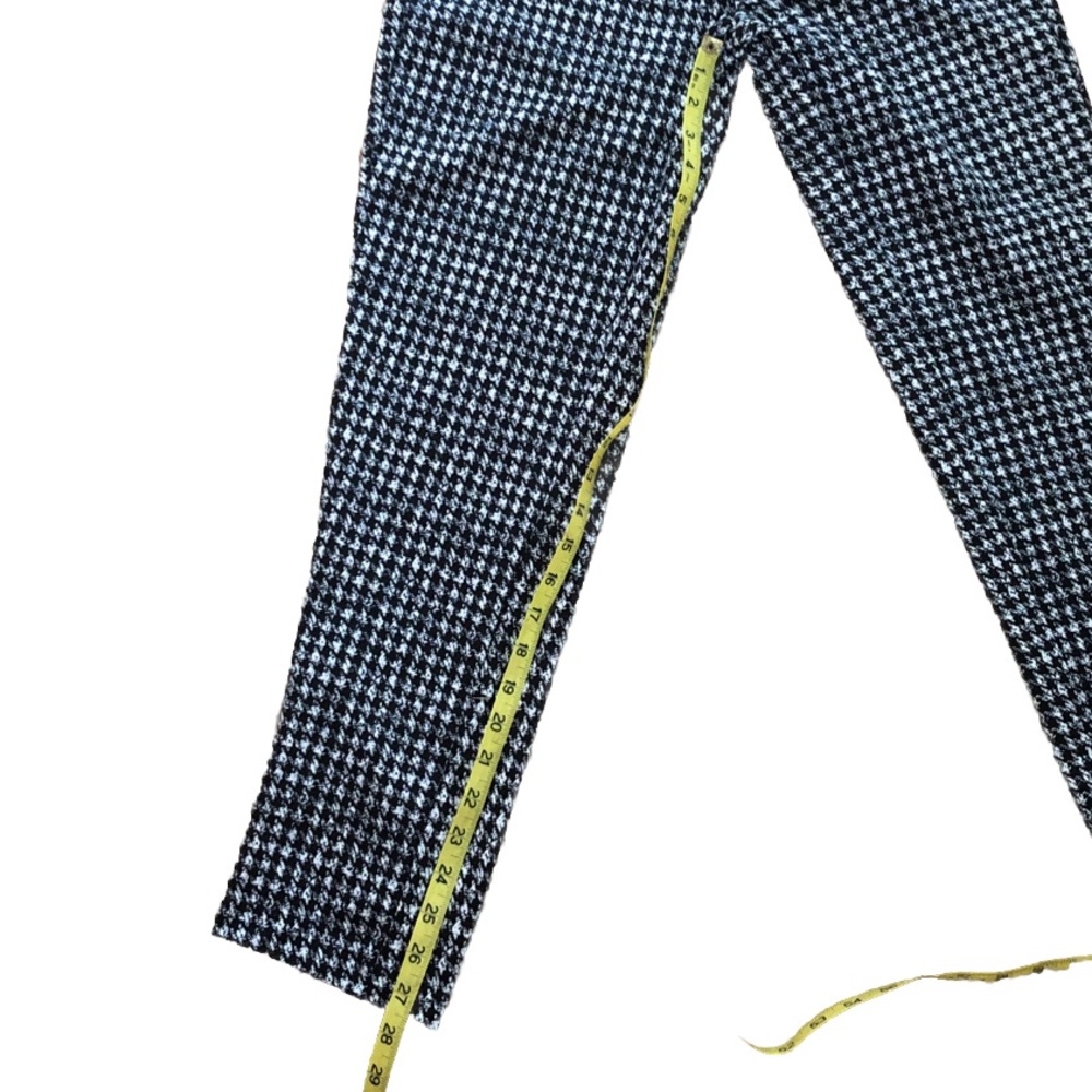 Michael Kors Black and White Houndstooth pull on pants jeggings leggings medium - Picture 8 of 8